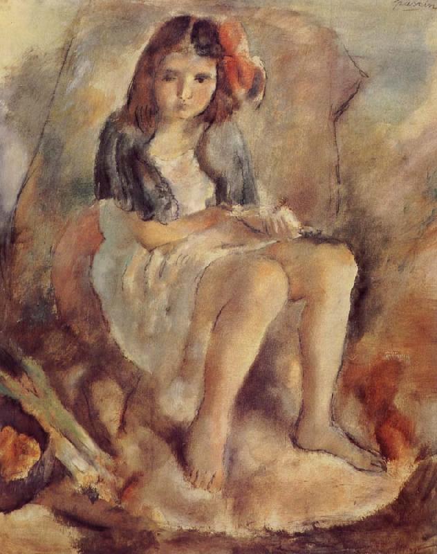 Jules Pascin The Girl want to be Cinderella France oil painting art